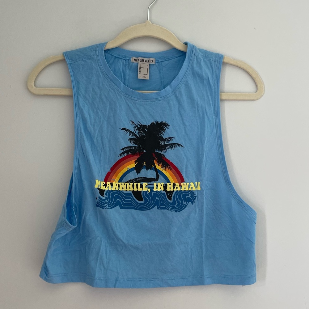 Forever 21 Hawaii Crop Top